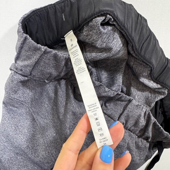 Lululemon On The Fly Pant 27" Gray Jogger Drawstring 8 Athleisure Travel Comfy - Picture 8 of 9